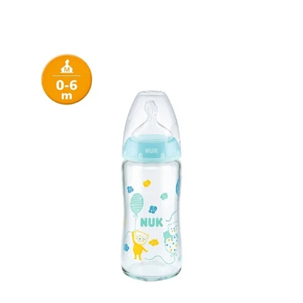 寬口徑玻璃奶瓶240ml｜0-6m