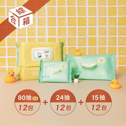 綜合箱厚片柔濕巾╱36包，箱