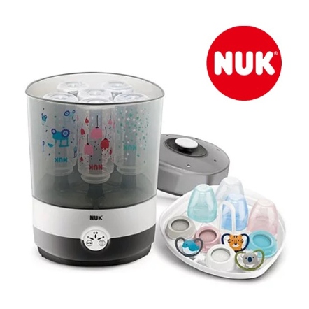 NUK｜2合1奶瓶蒸氣烘乾消毒鍋組