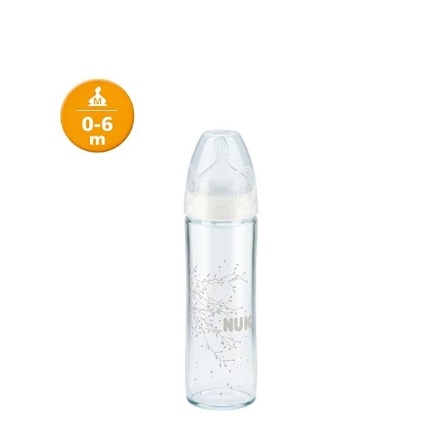 輕寬口玻璃奶瓶240ml｜0-6m