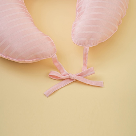 哺乳三用U型枕替換布套，經典緹花款╱粉