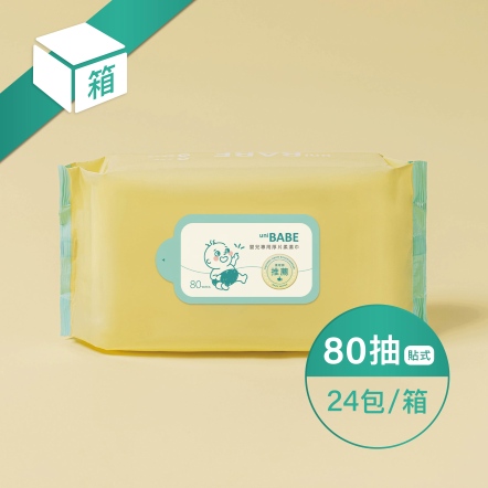 嬰兒專用厚片無蓋版柔濕巾80抽╱24包，箱